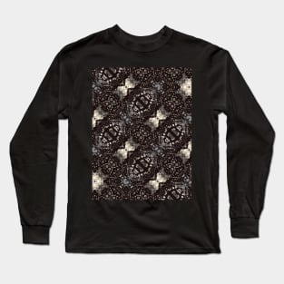 Black and White Teeth Bit Looking Pattern - WelshDesignsTP002 Long Sleeve T-Shirt